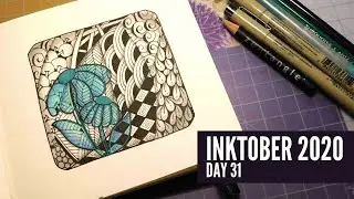 Zentangle Tranzending Tutorial - Inktober Day 31