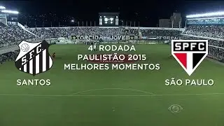 Melhores Momentos - Santos 0 x 0 São Paulo - Paulistão - 11/02/2015