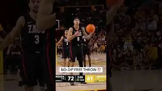 This Gonzaga player has a unique free throw routine 👀