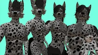 VRChat Furry Archer Dalmatian Texture