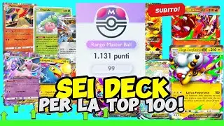 I 6 DECK che mi hanno PERMESSO DI ARRIVARE IN TOP 100 su Pokemon TCG Pocket!