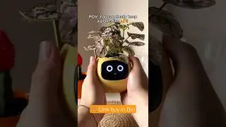 PlantsIO Ivy Smart Flowerpot - 49 Rich Expressions, 7 Smart Sensors, AI Chips, Artificial Intelligen