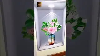 🌸 Elevate Your Space with 3D Vase & Flower Wall Stickers! 🏡✨#shorts #amazon #amazonfinds