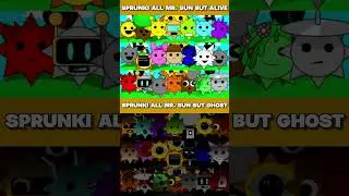 SPRUNKI ALIVE BUT MR SUN 🆚 SPRUNKI GHOST BUT MR SUN #sprunki #gameplay #roblox #shortvideo #games