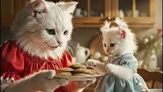 Mama Cooking Breakfast | Beautiful Cat STORY 