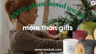 100% Plant-Based Sustainable Candles | Custom Eco-Friendly Candles for Home & Office | by Nesheli