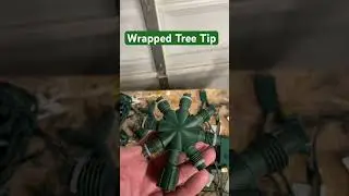 How to wrap a tree #shorts #christmaslights #shorts