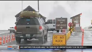 Snowfall prompts road closures at Yellowstone National Park