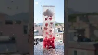 🌧️💕 Raining Hearts Soap 🌧️💕 구름하트비 비누 #shorts