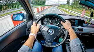 2007 BMW 5 E61 [525 D 177HP] |0-100| POV Test Drive #1360 Joe Black