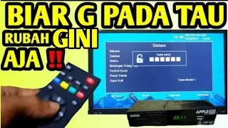 CARA GANTI MERUBAH PASSWORD KATA SANDI DI SET TOP BOX TV DIGITAL MATRIX