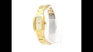 Casio Watch For Women Quartz, Analog Display and Stainless Steel Strap