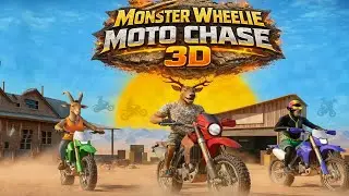 Monster Wheelie Moto Chase 3D Gameplay