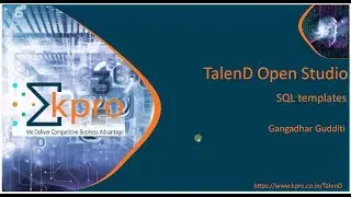 18. SQL Templates in Talend