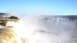 Foz de Iguacu - The biggest waterfalls in south america from the part of Brazil from the catwalk