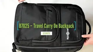 B7025 &ndash; Travel Carry On Backpack - www.ecorite.com
