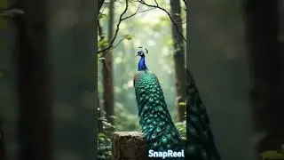 Gorgeous Peacock with Shining Feathers #birds#peacock #status#shorts#trending #nature #youtubeshorts