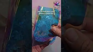 Dichoric Crystal Tealight Holder Resin Pour  #resinart #tutorial #epoxyresin