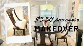 HOW TO REUPHOLSTER DINING ROOM CHAIRS|$5.50 PER CHAIR|EASY CORNERS