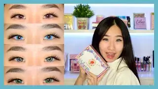 TRYING COLORED CONTACTS | TopsFace Review