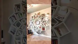Small home library design ideas | Bookshelf ideas | #shorts #homedecor #viral #youtubeshorts