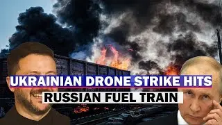 Ukraine Targets Russian Supply Lines.  Fuel Train Hit in Zaporizhzhia