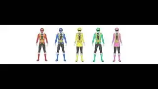 Power rangers pirates all 5 morph