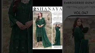 Luxury Heavy Embroidered Boring Chicken Kari Shirt*With Pure Dobby Voil Embroidered Dupatta