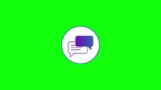 Green Screen Communication Icon | Animated Communication Icon on Green Screen | Communication
