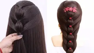 Trendy Hairstyle For Birthday & Party Girl | Hairstyle For Medium Hair | Hairstyle For Girls