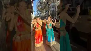 Hare Krishna in Spain💙❤️ #dance #travel #krishna #music #harinam #love #kirtan #god #viral #fashion