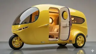 The Futuristic Tiny Home on Three Wheels: Inside the Yellow Micro-Caravan Concept
