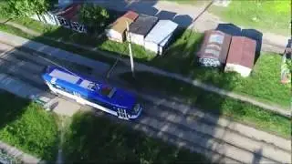2. tramvaju maršruts no putna lidojuma | 2. трамвайный маршрут с высоты птичьего полёта. Рига.
