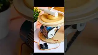 Real Working Roti Maker Machine 😍 | Homemade DC Motor Project #dcmotor #diy #ytshorts