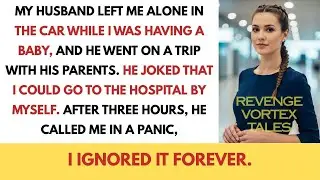 My husband left me alone in the car while I was having a baby and went on a trip with his parents.