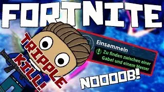 Fortnite - Fortbyte Zwischen einer Gabel und einem Messer / Tripple Kill! #3