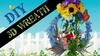 🌸 DIY: 3D Wreath - Dollar Tree - Spring/Summer Decor