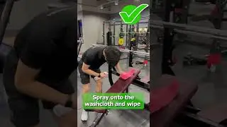 How to sanitize gym machines 🧼 #Shorts