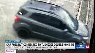 Investigators release photo of suspect vehicle in Tuskegee double homicide