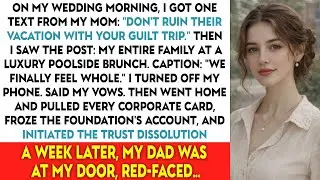 On My Wedding Morning, I Got One Text From My Mom: “Don’t Ruin Their Vacation With Your Guilt Trip.