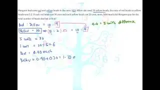 Using ratio to find the representing units