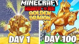 I Survived 100 DAYS as a GOLDEN DRAGON in Minecraft Hardcore World... (Hindi) || NoobZilla