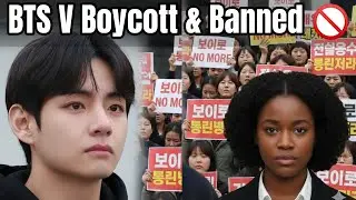 BTS V Shocking Boycott & Banned 🚫 | V Hate Black Girl Video Leak