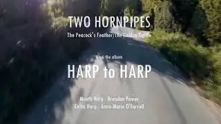 Brendan Power & Anne-Marie O'Farrell - TWO HORNPIPES - Bikes & Harps #13 (Biking near Canterbury UK)