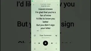 Dear Someone Lyrics Johnny Restivo