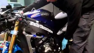 Speeddealer testing Auto blip/clutchless downshift system R6