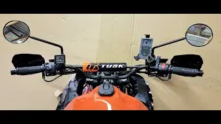 2022 KLR 650 (post) Install of T-Rex Hand Guards and Oxford Headed Grips.(w/ Barkbusters)