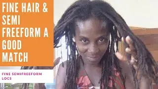🍉🥦👩🏿‍🌾👩🏿‍🍳Q&A  Why Fine Hair & Semi Free Form Locs Are a Good Match