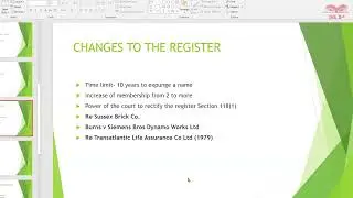 Company Law - Register  of Members