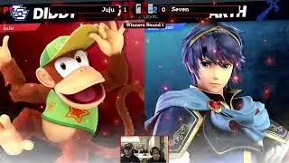 Smash @ TNLG 15 - WR2 - JuJu (Diddy Kong) vs. Seven (Cloud, Marth) - SSBU